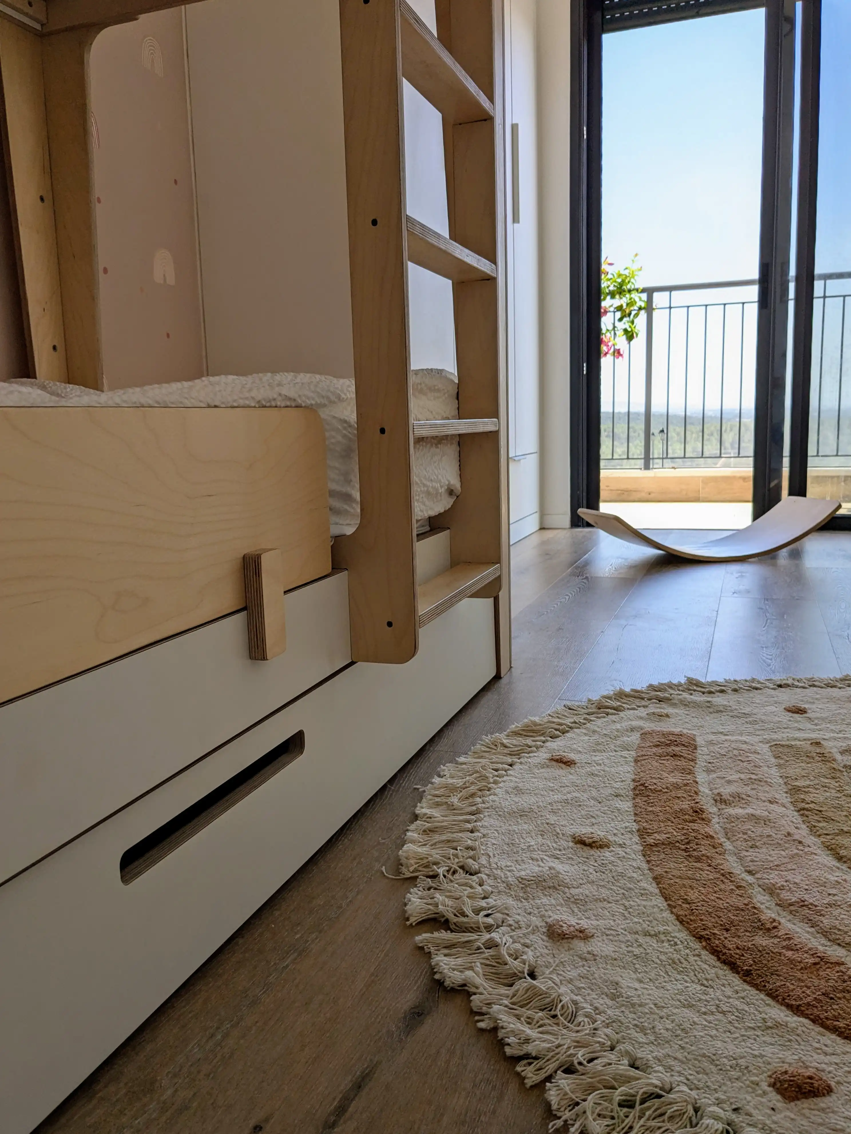 עיצוב חדר בנות מיטת עם קומותיים